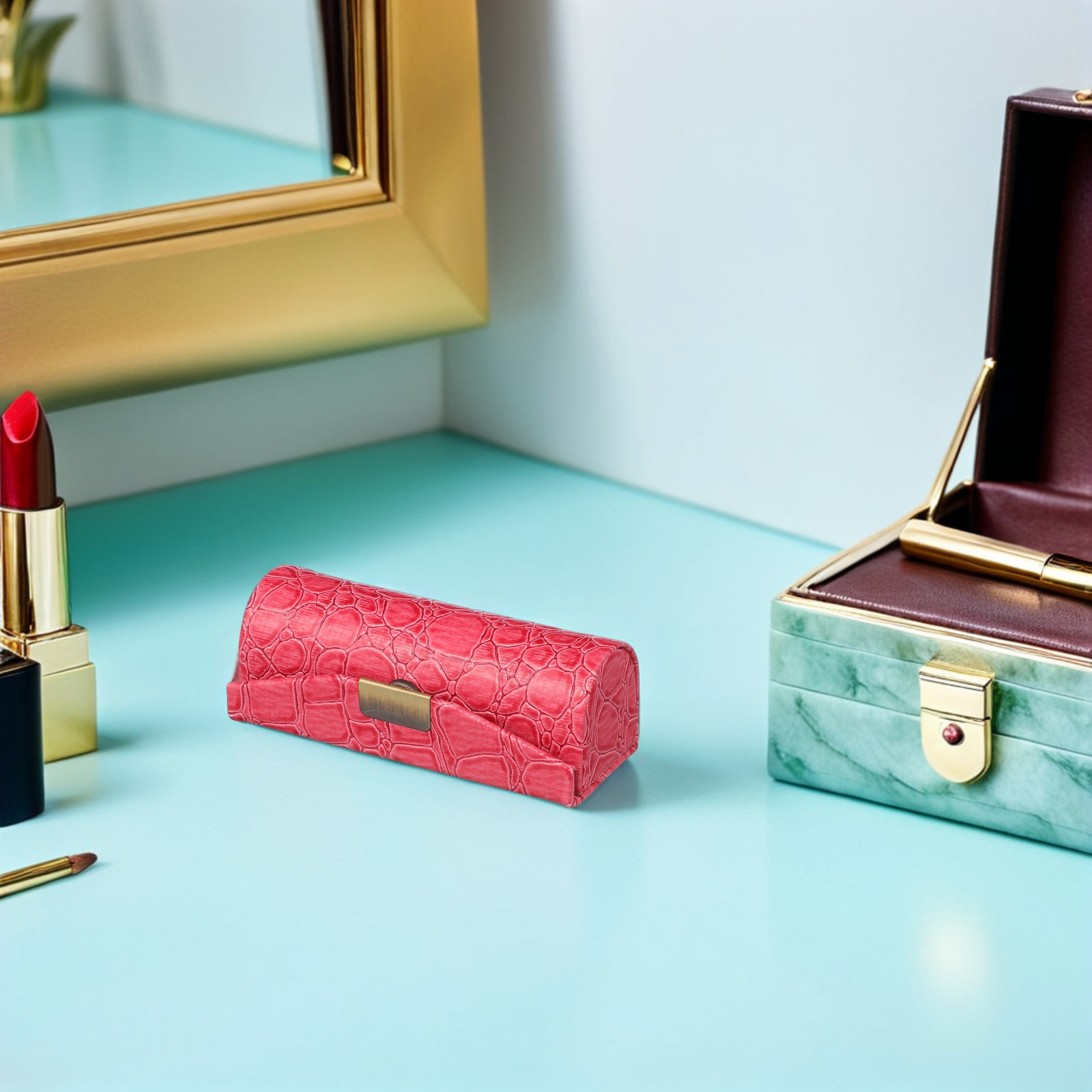 Lip Balm - Estuche para lápiz labial de poliuretano,