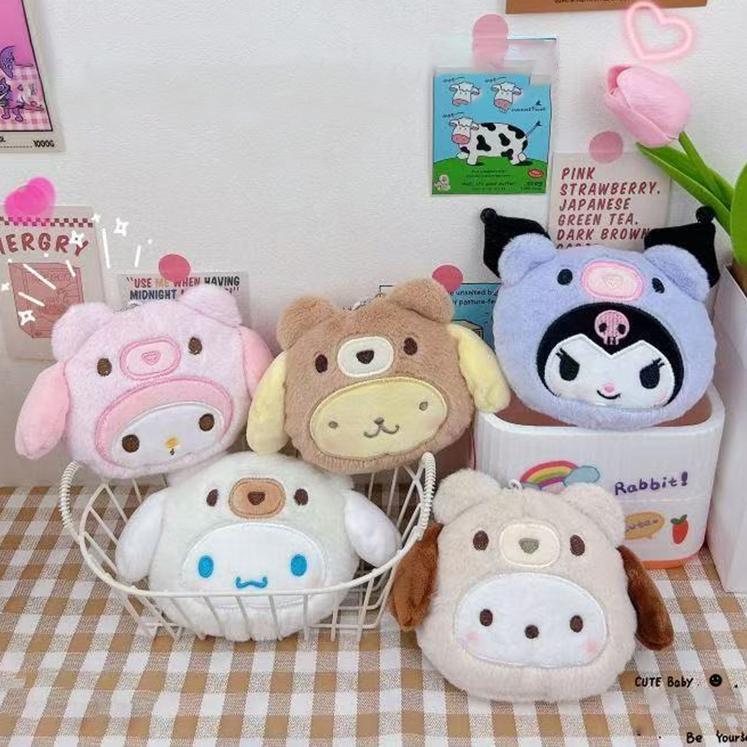 Monedero de peluche colgante,  - Lip Balm reseña y precio