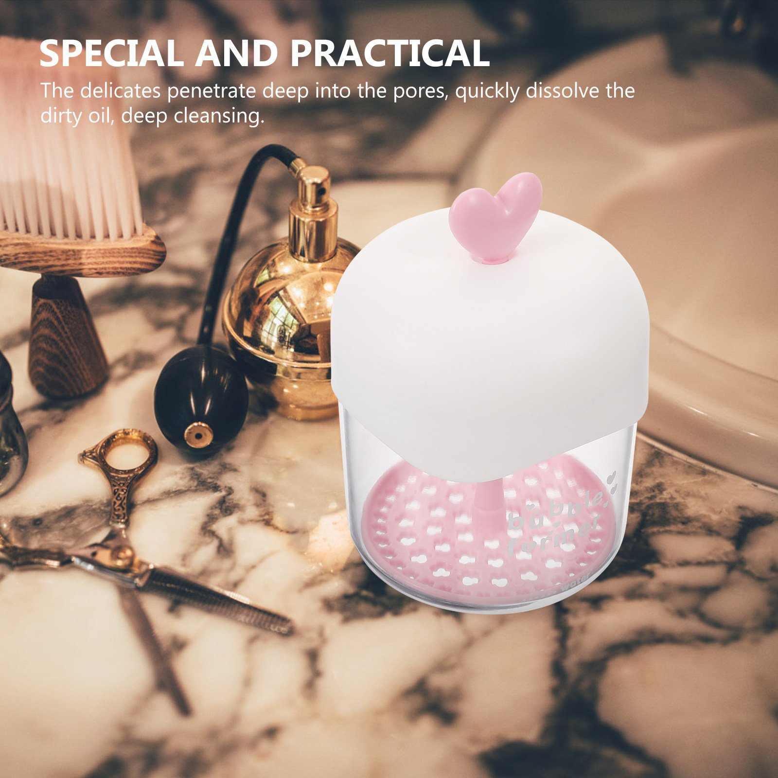 Espumador manual transparente  - Cleanser Face reseña y precio